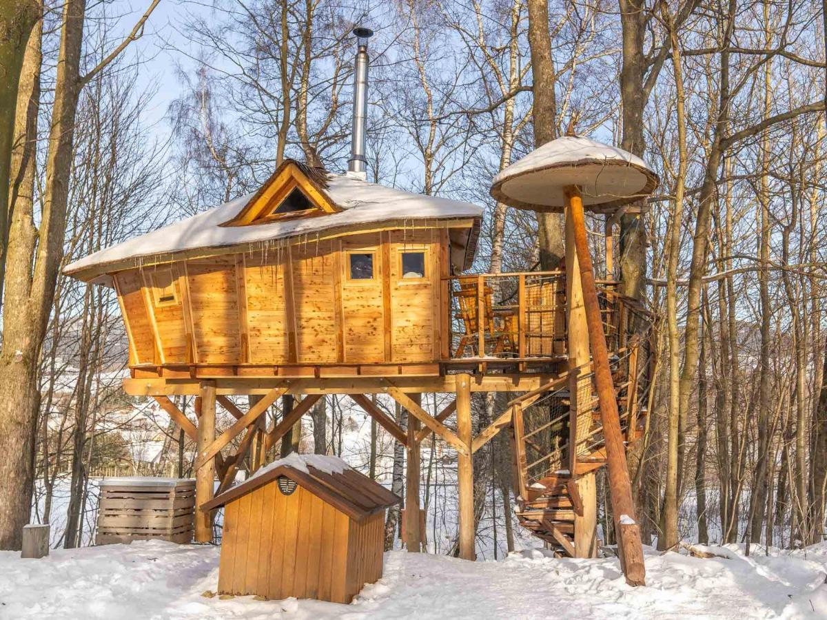 Treehous Sneznik S Wellness Hotell Dolní Morava Exteriör bild