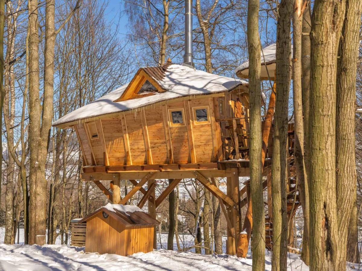 Treehous Sneznik S Wellness Hotell Dolní Morava Exteriör bild