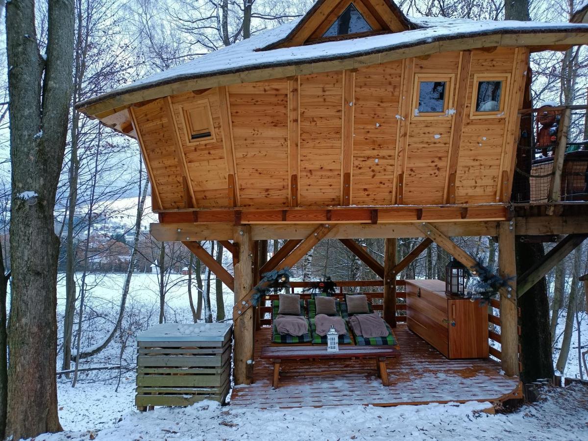 Treehous Sneznik S Wellness Hotell Dolní Morava Exteriör bild
