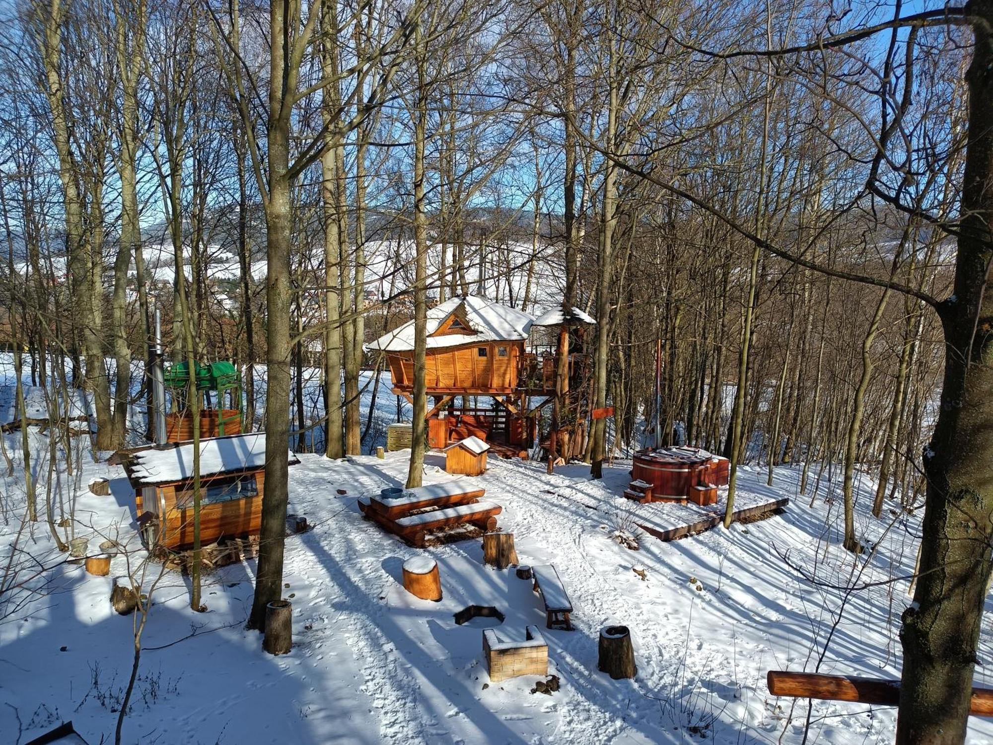 Treehous Sneznik S Wellness Hotell Dolní Morava Exteriör bild